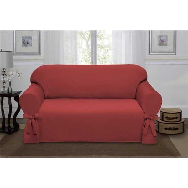 Madison Industries Madison Industries LUZ-LOVE-PA-S Luzerne Loveseat Slipcover; Red LUZ-LOVE-PA-S